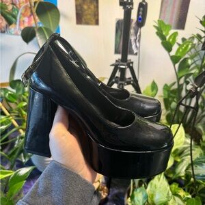 Black Platform Heels